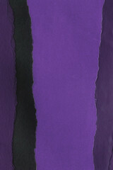 Colorful torn paper collage close-up. Texture made from various paper and cardboard parts. Damaged old paper background. Vintage blank wallpaper. Material design backdrop.