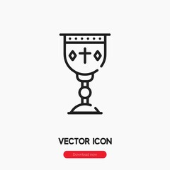 goblet icon vector sign symbol