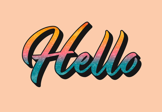 Textured Gradient Text Effect