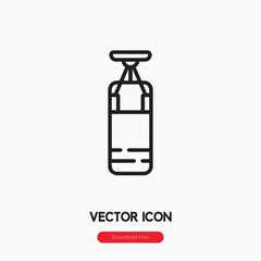 boxing punch bag icon vector sign symbol