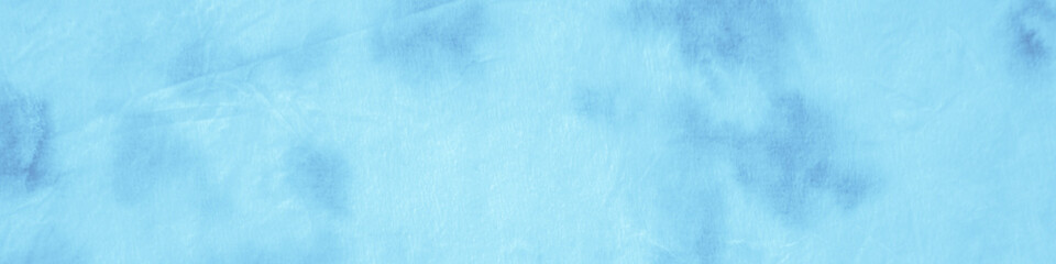Water Background Drawing. Blue Sky Dyed Pattern. 