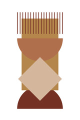 Abstract geometric shape background. Modern minimal boho style. Wall art printable contemporary aesthetic poster. Mid century minimalist print. Boho graphic natural colored wall art print.