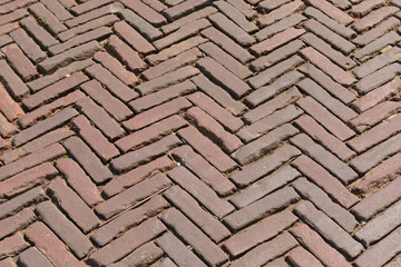 Herringbone Bricks Pavement