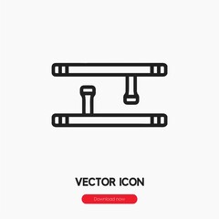 tonfa icon vector sign symbol