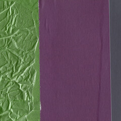 Fototapeta premium Colorful torn paper collage close-up. Texture made from various paper and cardboard parts. Damaged old paper background. Vintage blank wallpaper. Material design backdrop.