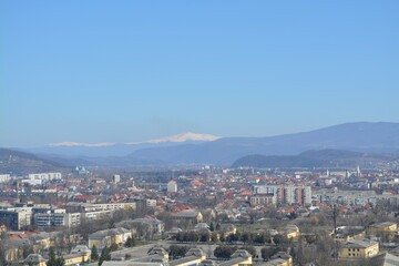 Obraz premium city view. high skyscrapers. expensive real estate