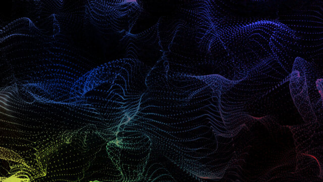 Abstract Particles Flowing Background