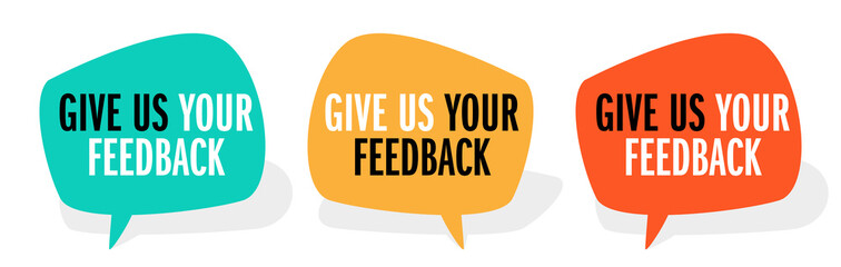 Give us your feedback - obrazy, fototapety, plakaty