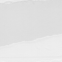Obraz premium White torn paper collage close-up. Texture made from various paper and cardboard parts. Damaged old paper background. Vintage blank wallpaper. Material design backdrop.