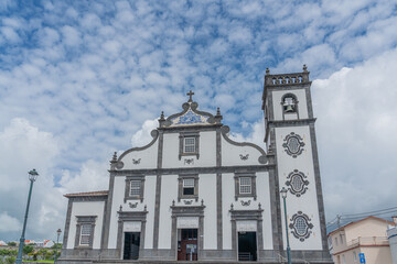 Fototapeta premium Church of Ponta Garca, village of Sao Miguel, Azores, Portugal