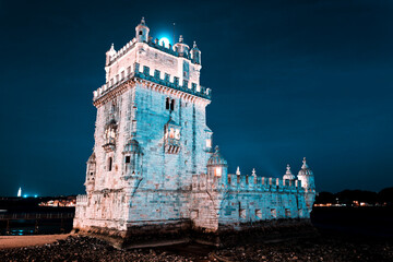 Tower of Belem by night