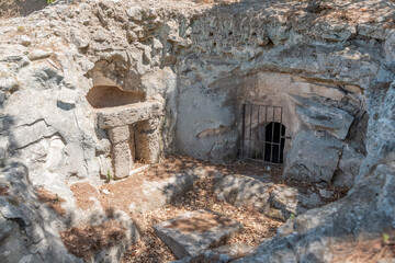 Sarah's cave at Bet She'arim National Park in Kiryat Tivon, Israel