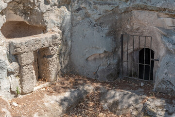 Sarah's cave at Bet She'arim National Park in Kiryat Tivon, Israel