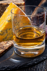Tasting of Irish blended whiskey and cheeses from Ireland and UK