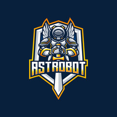 astronaut robot sword science logoPrint
