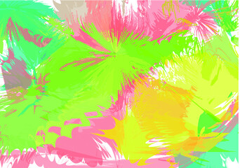 Fototapeta na wymiar Colorful Abstract Painted Background Vector.