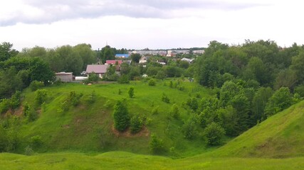 Naklejka premium Ravine village