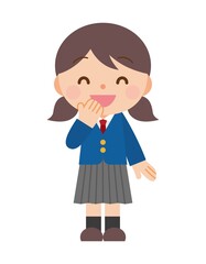 笑う 学生 女性