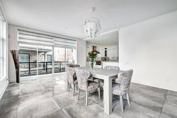 Big modern luxury furnished house in Montreal with swimming pool and backyard