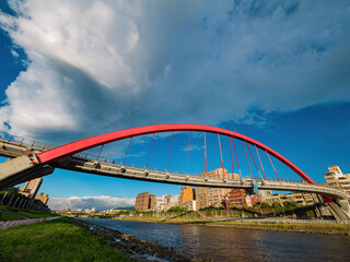 Fototapeta na wymiar Afternoon view of the beautiful Rainbow Bridge