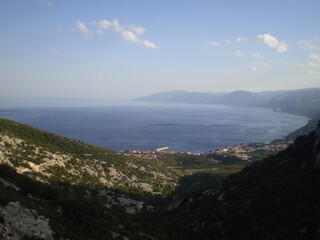 Fototapeta na wymiar Scenic view of beautiful landscape and sea in Sardinia