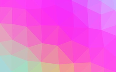 Light Pink vector polygon abstract backdrop.