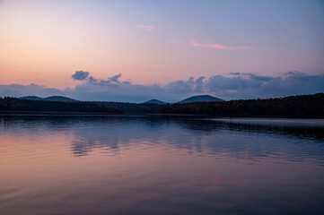 Fototapeta na wymiar Sunset over Long Lake