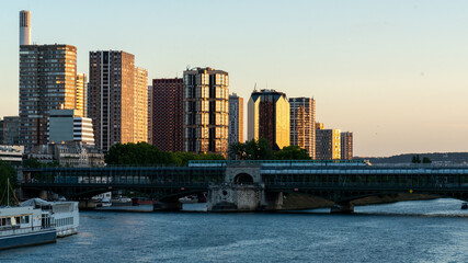 Fototapeta premium Paris when the sun goes down sunset 