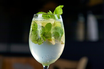 cocktail on the wooden background