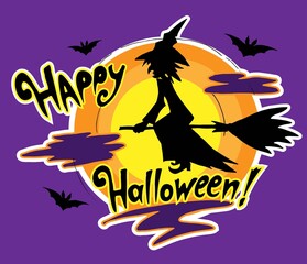 Happy Halloween sticker.