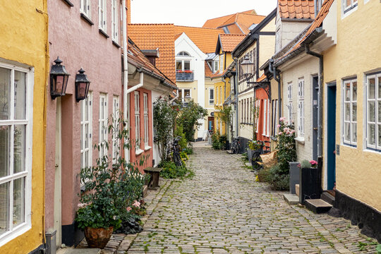 Houses in the old town of Aalborg