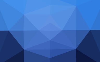 Light BLUE vector triangle mosaic texture.