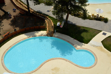 beautiful pool. summer vacation. trip to the sea