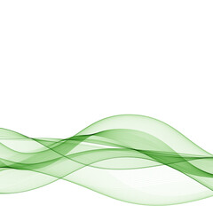 green curve wave. abstract background vector graphics. eps 10