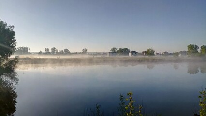 Obraz premium morning on the lake