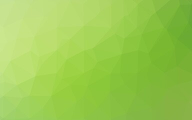 Light Green vector triangle mosaic template.