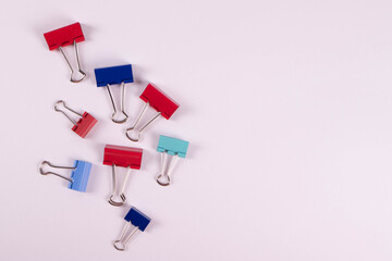 a group of metal paper clips