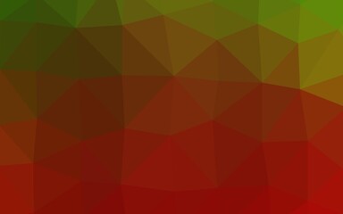 Light Green, Red vector triangle mosaic template.