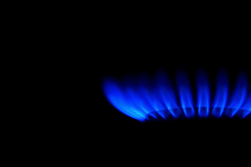 Burning hot plate in a beautiful blue color