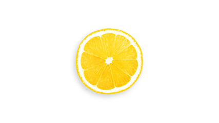 Lemon on white background. High quality photo