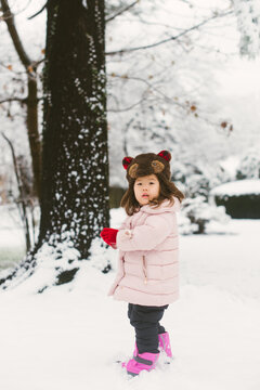 Child in the snow