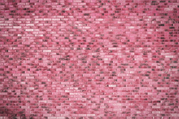 New pink fine brick wall texture background. Empty. Copy space