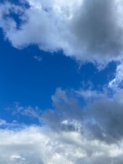blue sky with clouds