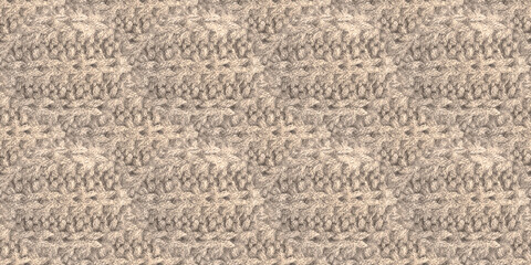 Brown Thread Pattern. Organic Knit Texture. 