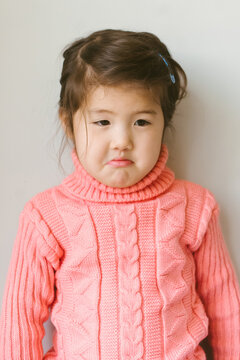 Cute Child Pouting