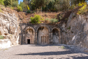 The Cave of Rabbi Yehuda Hanassi at Bet She'arim National Park in Kiryat Tivon, Israel. Burial cave