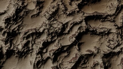 abstract texture of an alien planet in deep space 3d render