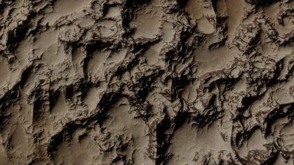 abstract texture of an alien planet in deep space 3d render