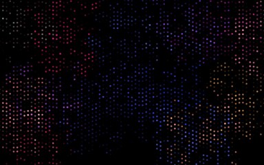 Dark Multicolor, Rainbow vector cover with spots.