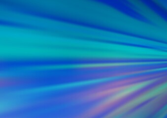 Light BLUE vector blurred shine abstract template.